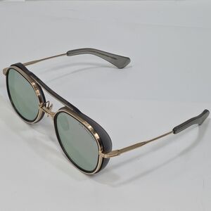 DITA Spacecraft Sunglasses Gray Gold 52-21-144 Gray Mirror Lens Scuffs